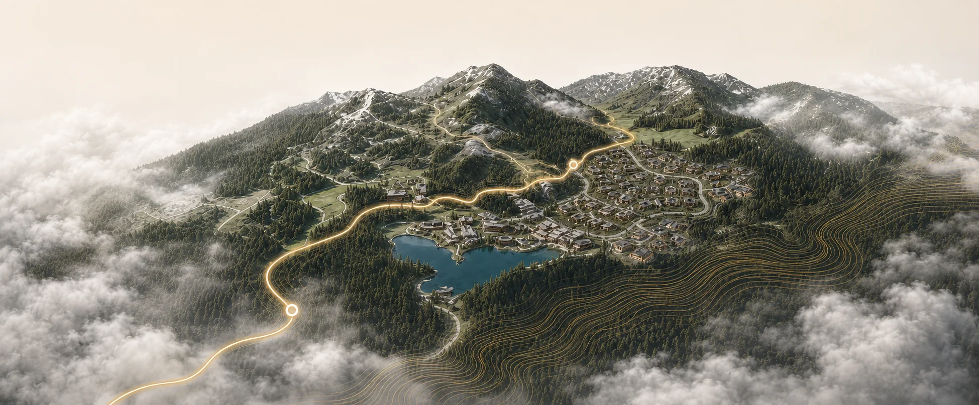 Moonlight Basin masterplan terrain